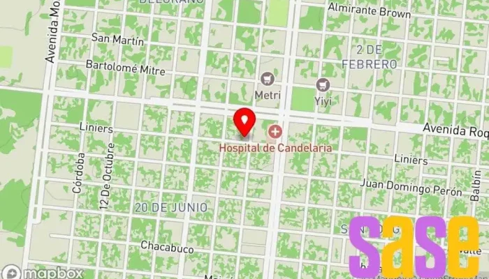 mapa de Sistema de Medios Empresa de medios de comunicación, Televisión de circuito cerrado, Proveedor de servicios de Internet, Agencia de noticias, Emisora de radio en Candelaria