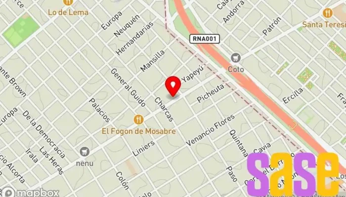 mapa de Soluciones Técnicas Generales S.R.L. Tienda de electricidad, Tienda de componentes electrónicos, Tienda de iluminación en Lomas del Mirador