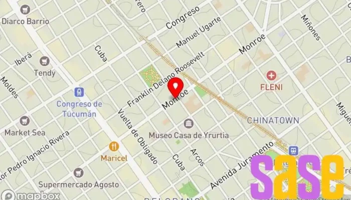mapa de STG - Sucursal BELGRANO Tienda de iluminación en Cdad. Autónoma de Buenos Aires