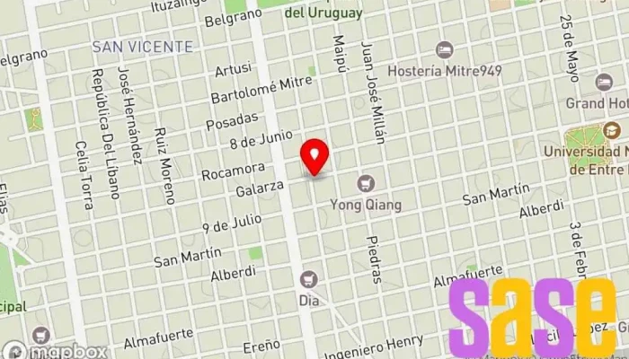 mapa de SUELECTRIC Materiales Electricos Tienda de electricidad en Concepción del Uruguay