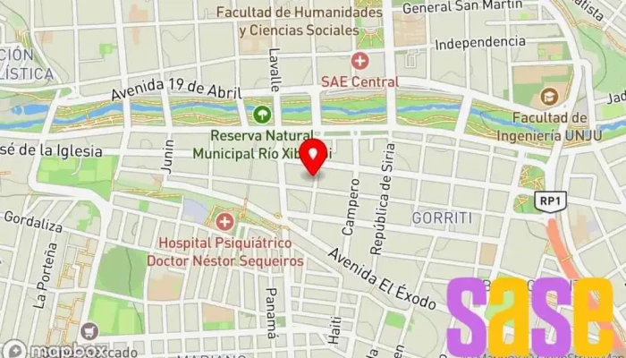 mapa de Super Service Jujuy Servicio de reparación de electrodomésticos, Servicio de reparación de neveras, Servicio de reparación de lavadoras y secadoras en San Salvador de Jujuy