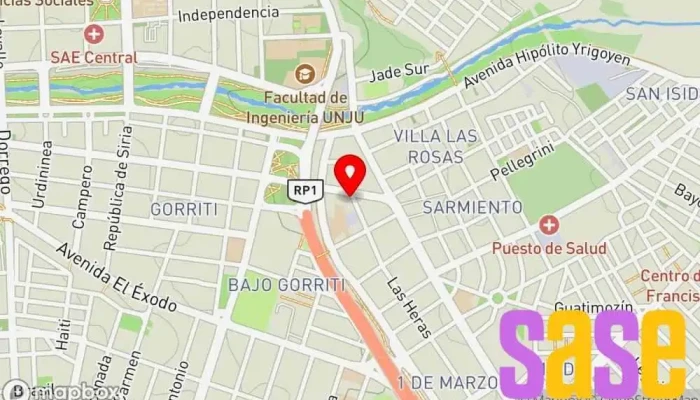 mapa de SuSePu Compañía eléctrica en San Salvador de Jujuy