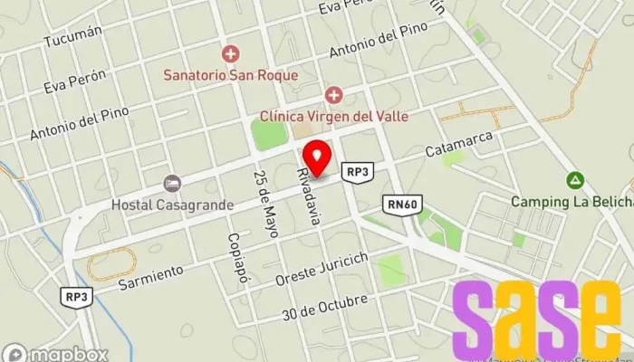 mapa de Taller de reparac. Electricas automotriz Quinteros Taller de reparación de automóviles en Tinogasta