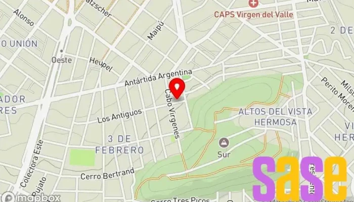 mapa de Taller Electro-Chispa Taller de reparación de automóviles en Caleta Olivia