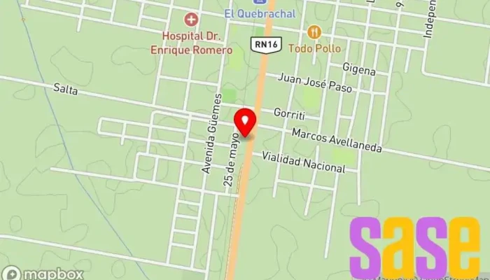 mapa de Taller Rubén - Electricidad Automotor Taller mecánico en El Quebrachal