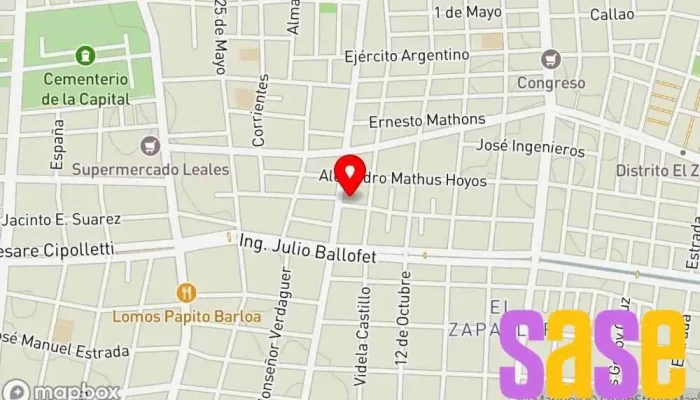 mapa de TAURO: Electricidad del Automóvil - Baterías - Lámparas Servicio de reparación de sistemas eléctricos para automóviles, Tienda de baterías para automóvil en Las Heras