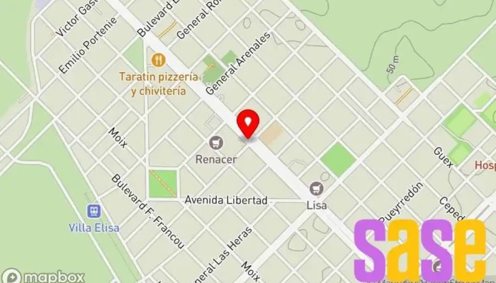 mapa de Tecno's Equipos y soluciones de energía en Villa Elisa
