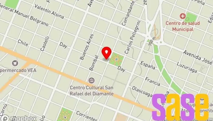 mapa de Telmorisi electronica Tienda de componentes electrónicos, Establecimiento de reparación de artículos electrónicos en San Rafael