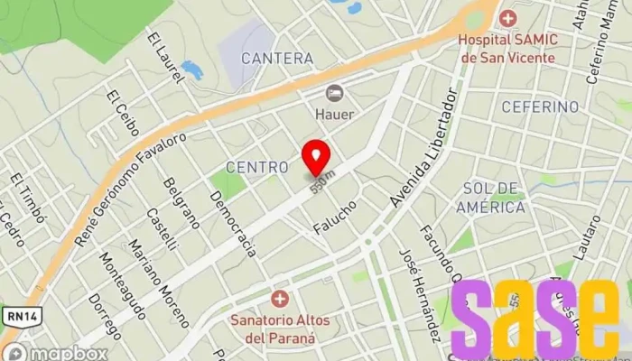 mapa de Tesla electronica Tienda de electrónica en San Vicente