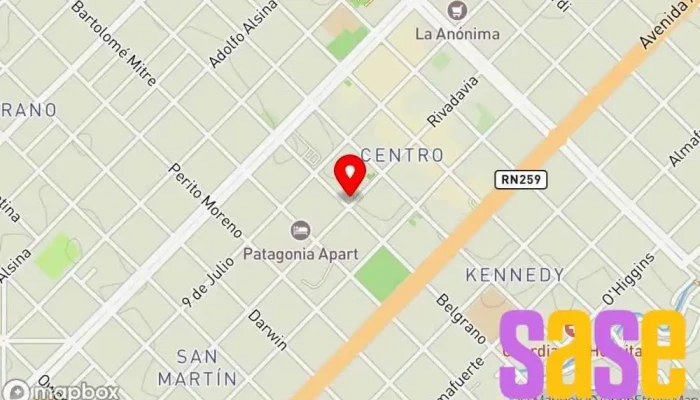 mapa de Torca Tienda de electrónica en Esquel