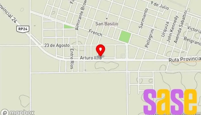 mapa de Turleti electricidad Taller de reparación de automóviles en San Basilio