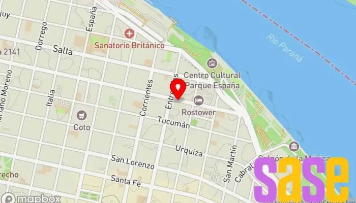 mapa de Twinelec Tienda de electricidad en Rosario