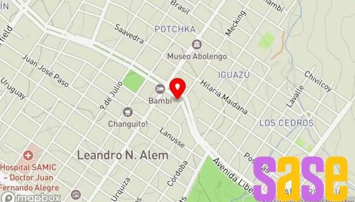mapa de Unidad Regional VI Policia de la Provincia de Misiones Policía nacional en Leandro N. Alem