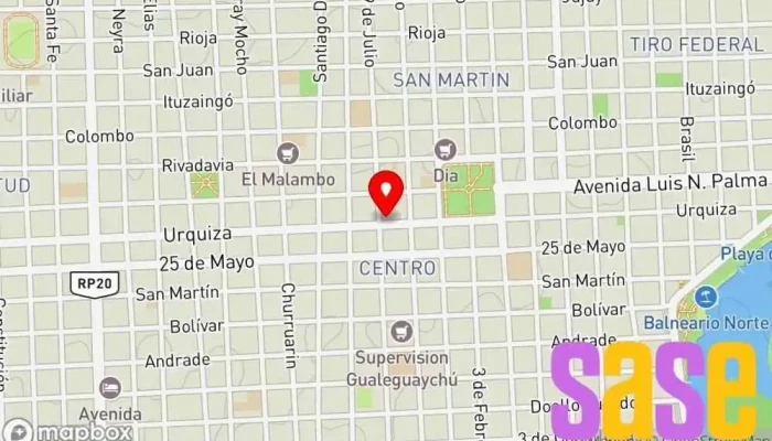 mapa de Urquiza Materiales Electricos Tienda de componentes electrónicos en Gualeguaychú