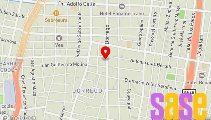 mapa de U.T.M.A Sindicato en Mendoza