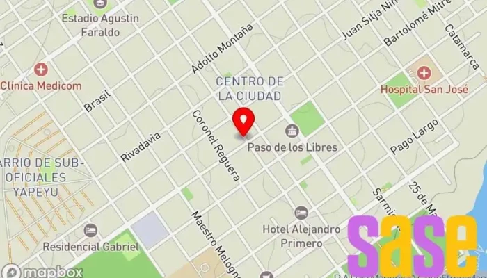 mapa de VALE FM 106.1 mhz Emisora de radio en Paso de los Libres