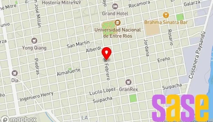 mapa de VALEMAR SERVICIO TECNICO Servicio de reparación de electrodomésticos, Servicio de reparación de televisores en Concepción del Uruguay