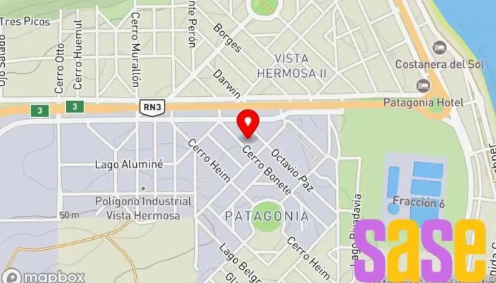 mapa de VHZ Electromecanica Taller de reparaciones eléctricas en Caleta Olivia