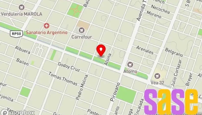 mapa de Vicario Sociedad Anonima - Venta - Reparación Tienda de equipos de sonido, Tienda de alarmas antirrobo en San Martín