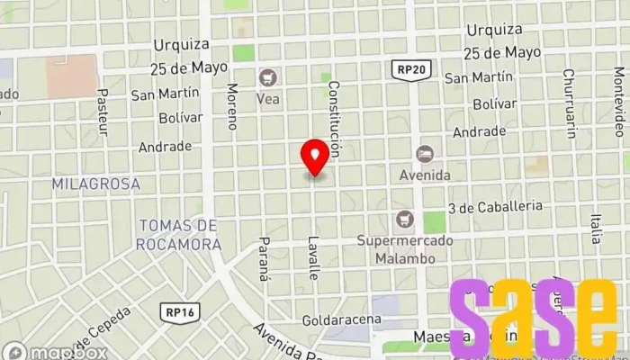 mapa de Viera Electrodomésticos Tienda de electrónica en Gualeguaychú