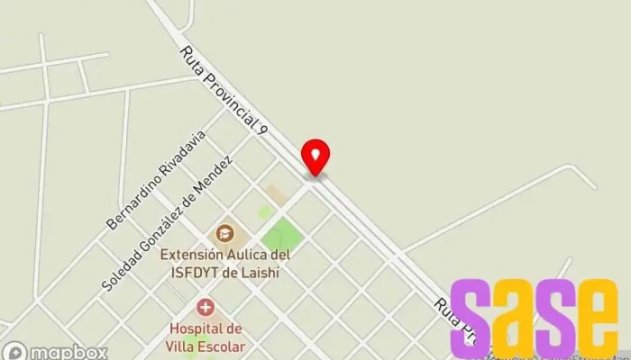 mapa de VILLA ESCOLAR Alojamiento en arroyito