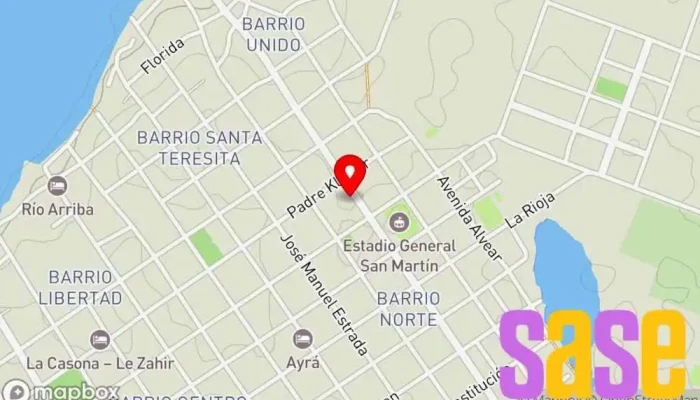 mapa de Zona Rock Radio 99.5 Emisora de radio en Bella Vista
